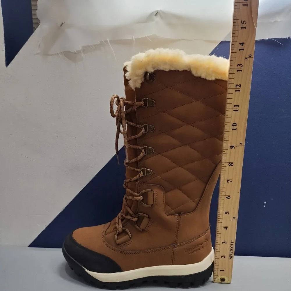 Bearpaw Isabella Winter Boots Womens Size 6 Multi Wool Blend Lined Quilted EUC